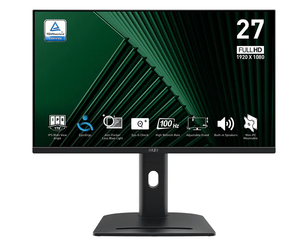MSI PRO MP275PG 27'' Sík FHD 100 Hz 16:9 IPS LED Monitor