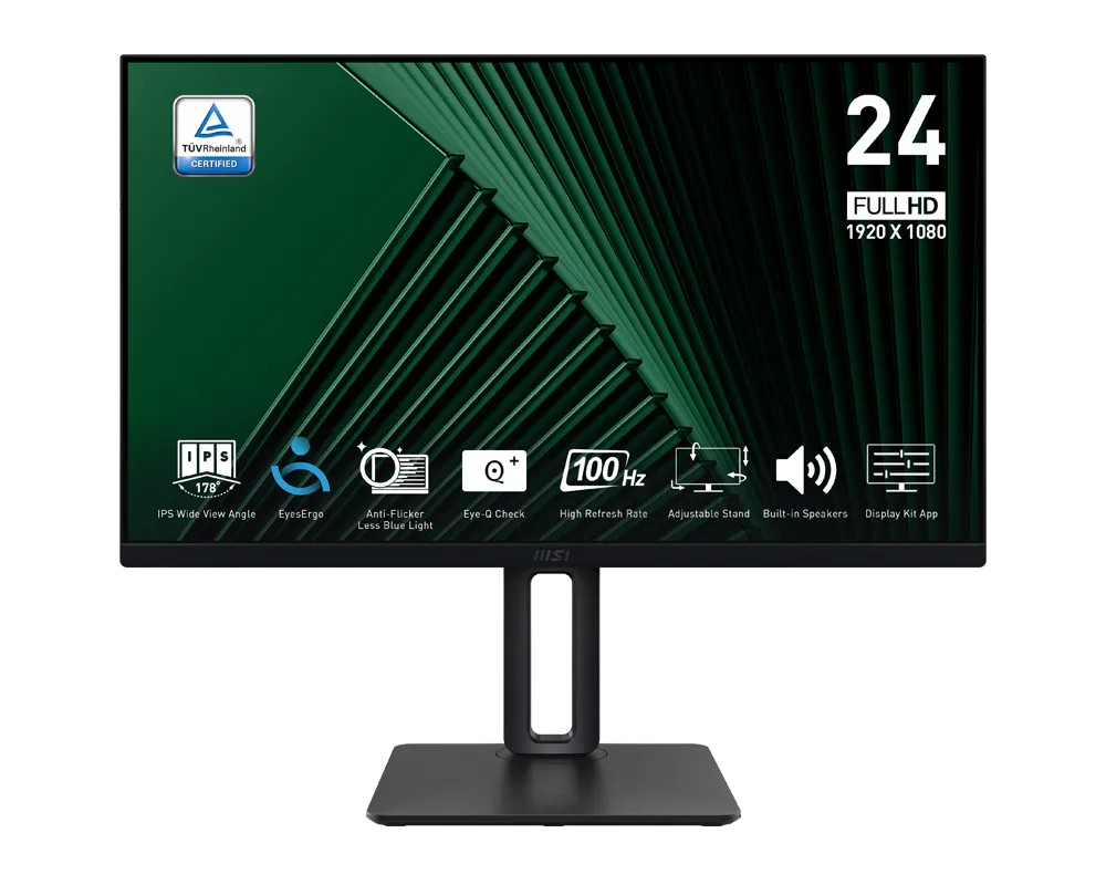 MSI PRO MP245PG 23,8'' Sík FHD 100 Hz 16:9 IPS LED Monitor