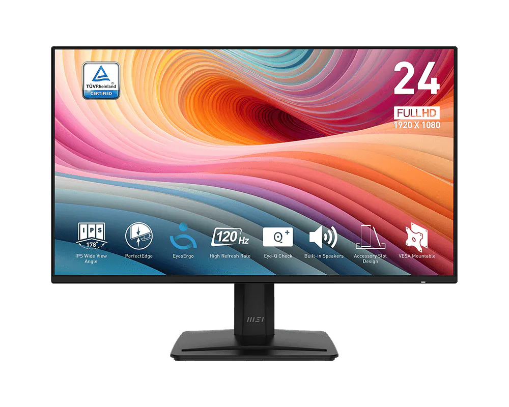 MSI PRO MP242A E2 23,8'' Sík FHD 120 Hz 16:9 IPS LED Gamer Monitor