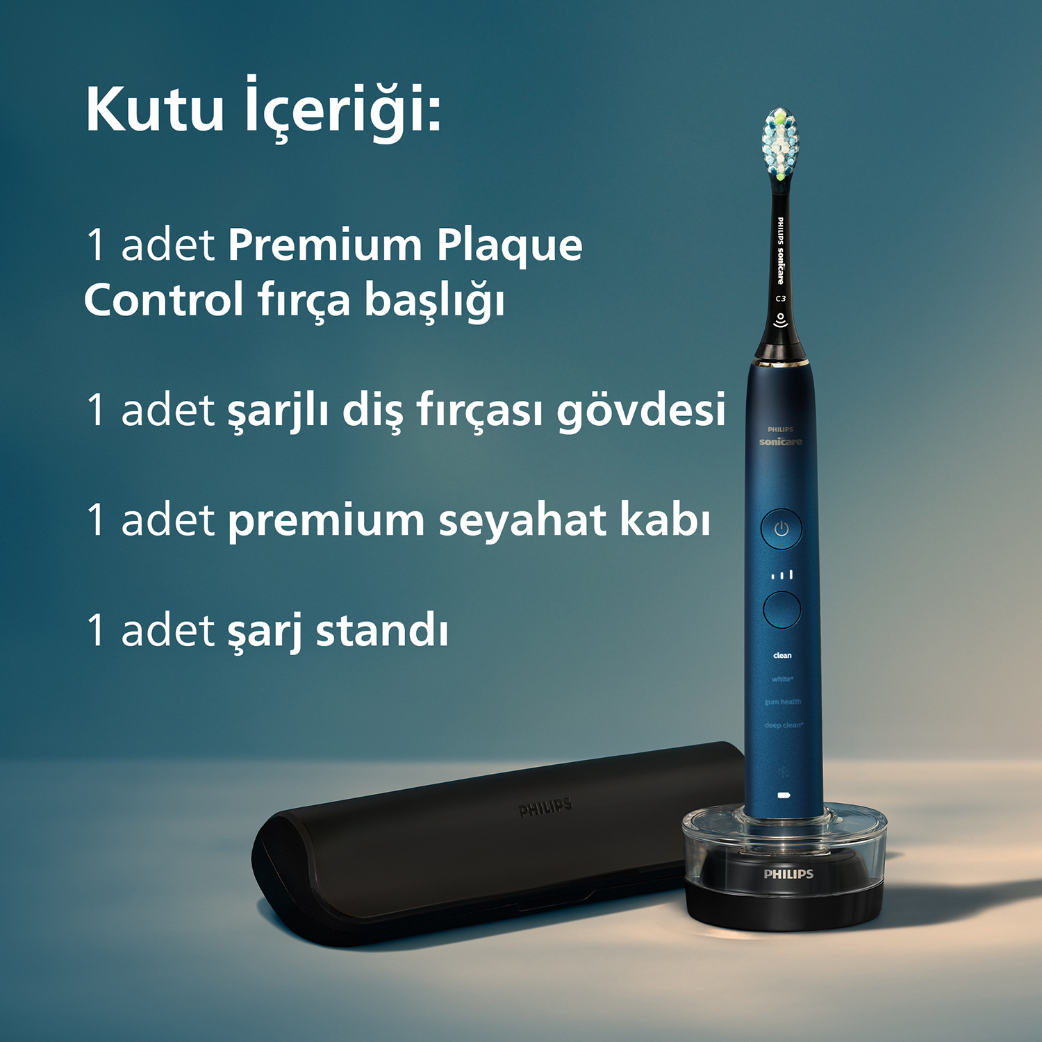 PHILIPS Sonicare Diamond Clean 9000 Şarjlı Diş Fırçası, Seyahat