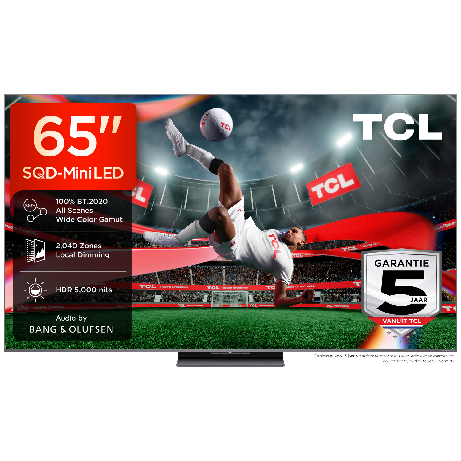 TCL 65C8L SQD-Mini-led - Ultra HD 4K - Mini-led-tv - 65 inch - 2026