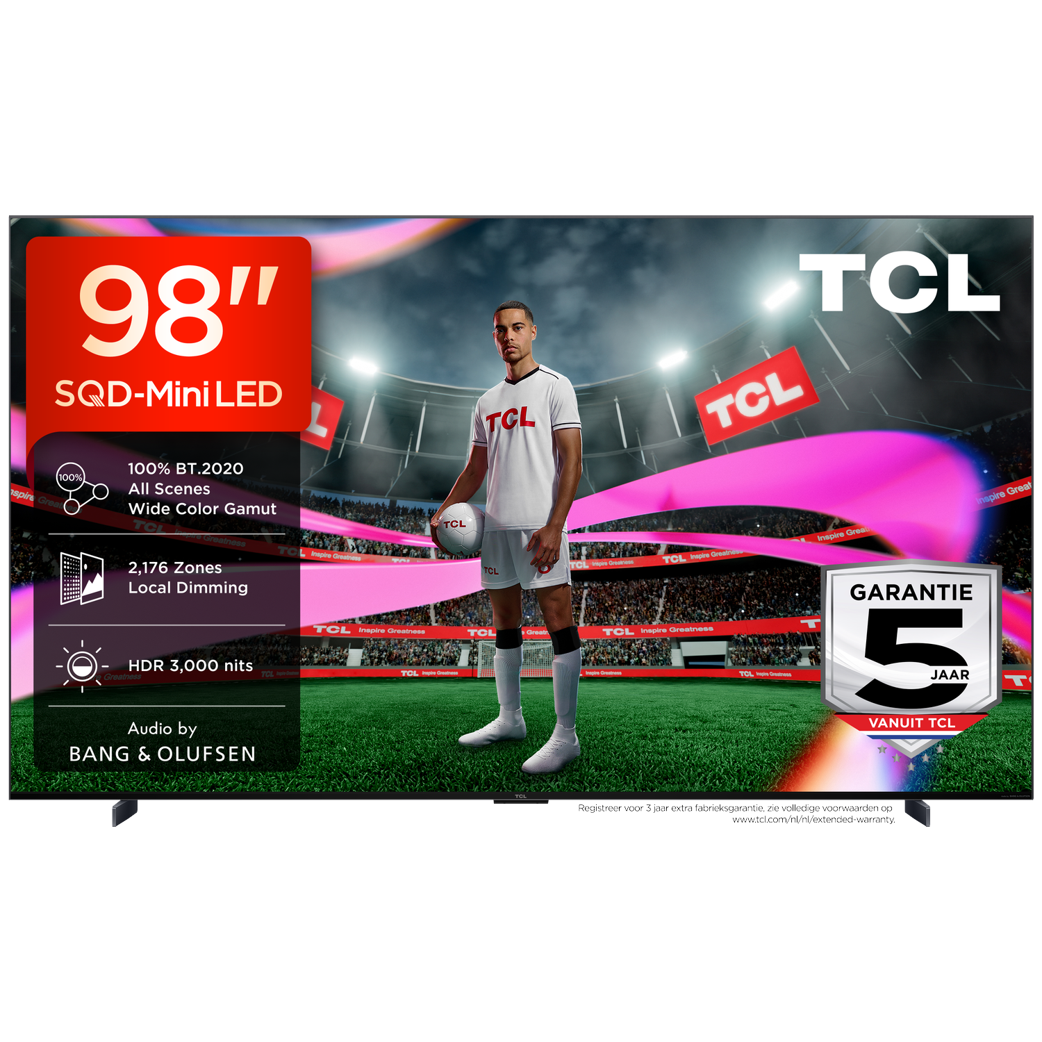 TCL 98C7L SQD-Mini-led - Ultra HD 4K - Mini-led-tv - 98 inch - 2026
