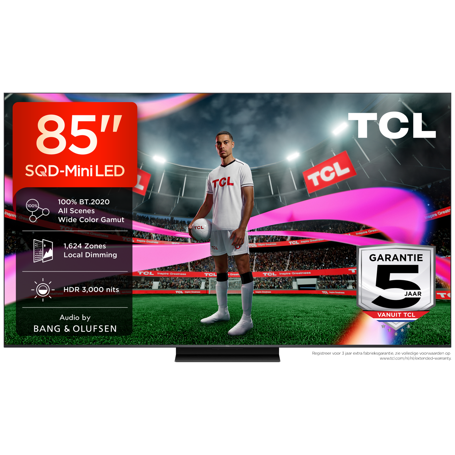TCL 85C7L SQD-Mini LED Google TV (2026) afbeelding