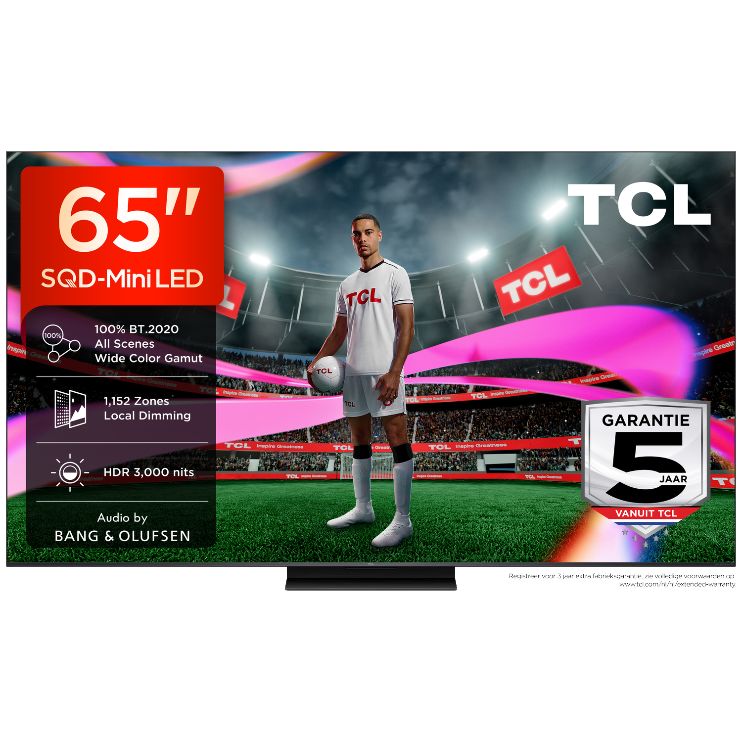 TCL 65C7L SQD-Mini-led - Ultra HD 4K - Mini-led-tv - 65 inch - 2026