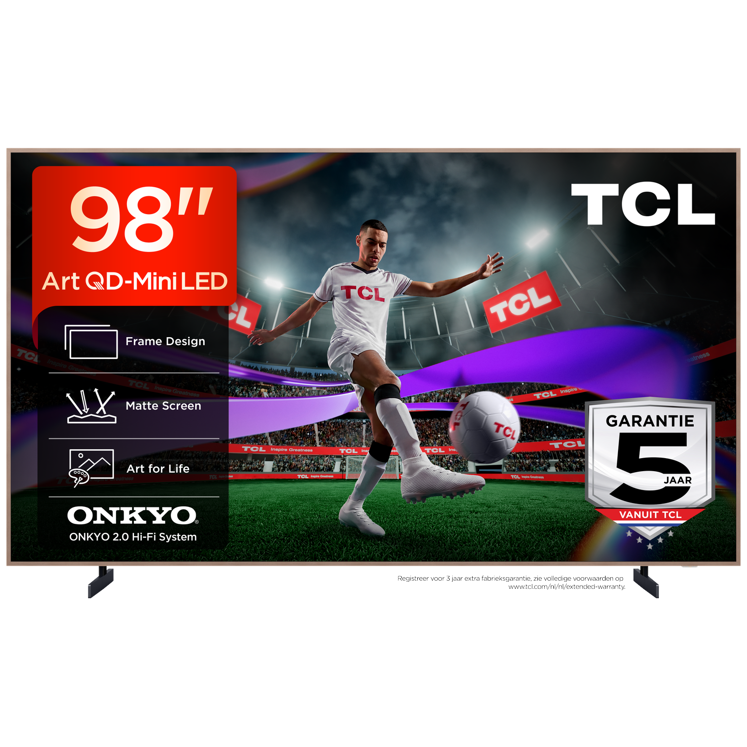 TCL 98A400 Pro QD-Mini-led - Ultra HD 4K - Mini-led-tv - 98 inch - 2026
