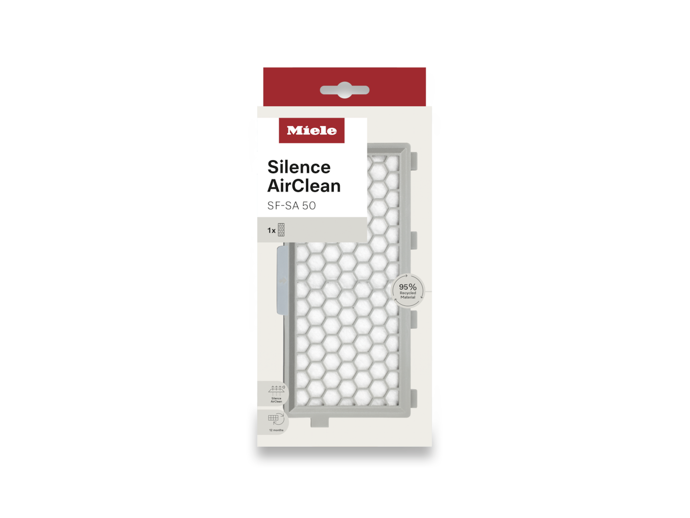 Miele Silence AirClean SF-SA 50 Filter, 1x, 95% recyceltes Material.
