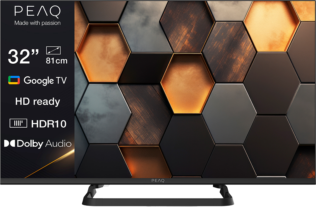 PEAQ PTV 32GH-5026C 32" Google HD ready TV, 80 cm