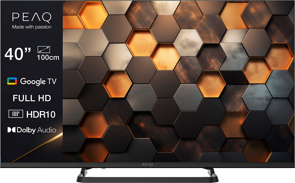 PEAQ PTV 40GF-5026C 40" Google FHD TV, 101 cm