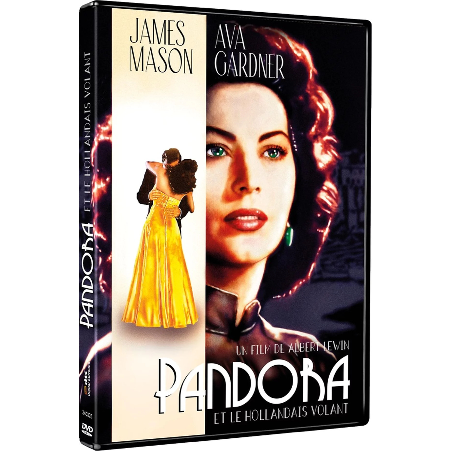 Couverture DVD de Pandore et le Hollandais volant avec Ava Gardner et James Mason.
