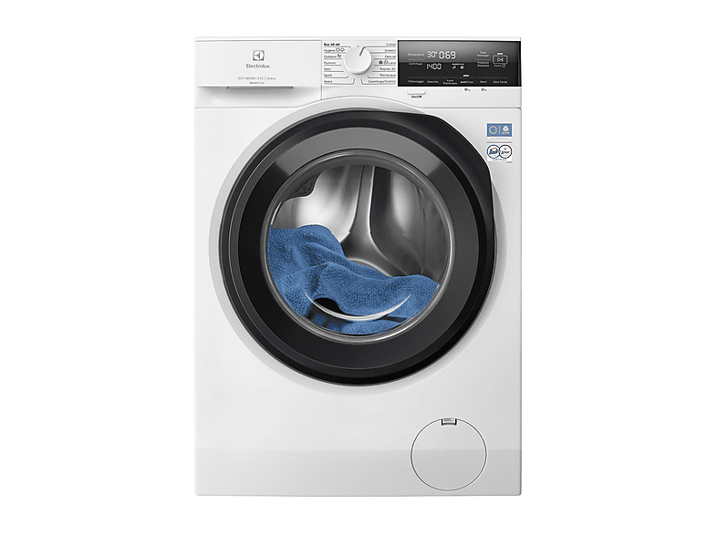 ELECTROLUX EW6FCH105Q LAVATRICE, Caricamento frontale, 10,5 kg, 14 programmi, Profondità 63,6 cm, Giri 1300 rpm, Bianco, livello rumorosità centrifuga 76 dB(A), Classe A