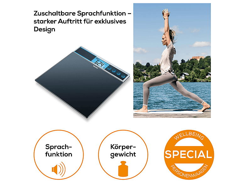 Beurer 744.00 GS 39 Personenwaage mit Sprachfunktion — Foto 5 von 5