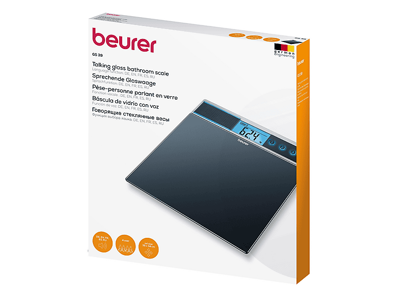Beurer 744.00 GS 39 Personenwaage mit Sprachfunktion