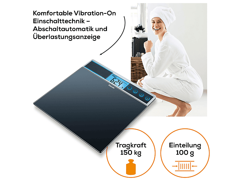 Beurer 744.00 GS 39 Personenwaage mit Sprachfunktion — Foto 3 von 5