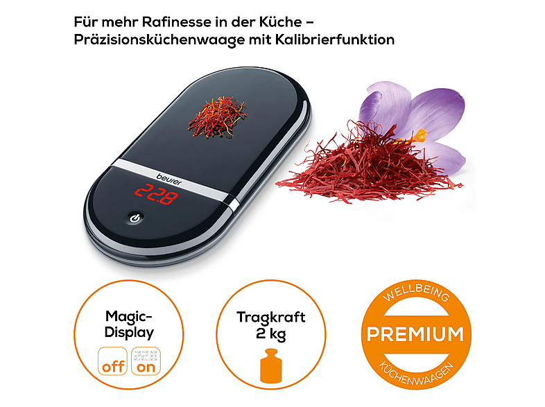Beurer 704.45 KS 36 Digitale Küchenwaage (Max. Tragkraft: 2 kg) — Foto 5 von 5