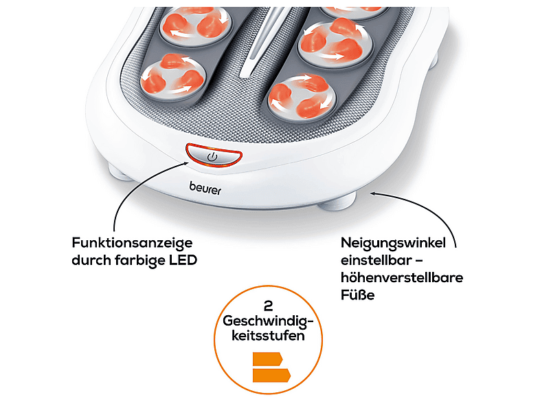 Beurer 649.31 FM 60 Fußmassagegerät, Weiß — Foto 3 von 5