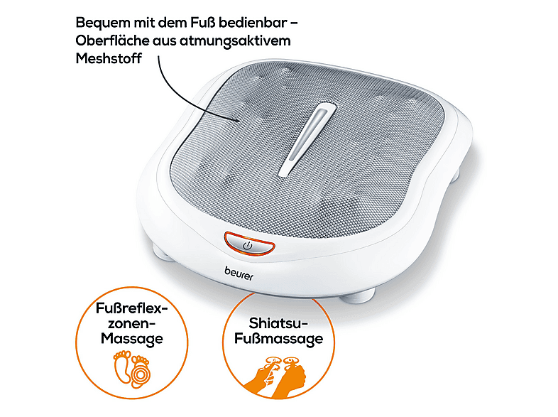 Beurer 649.31 FM 60 Fußmassagegerät, Weiß — Foto 4 von 5