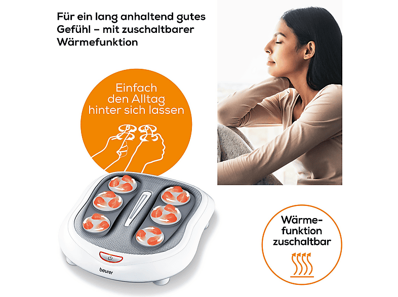 Beurer 649.31 FM 60 Fußmassagegerät, Weiß — Foto 5 von 5