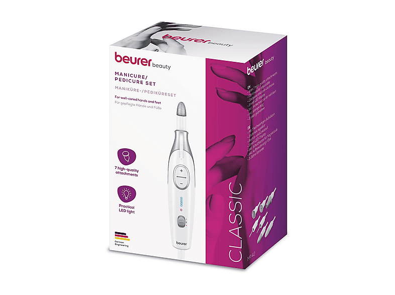 Beurer Maniküre-/Pediküreset mit Licht; Maniküre & Pediküre Gerät