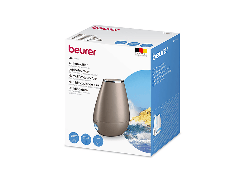 Beurer 681.13 LB 37 Luftbefeuchter Braun (20 Watt, Raumgröße: 20 m²)