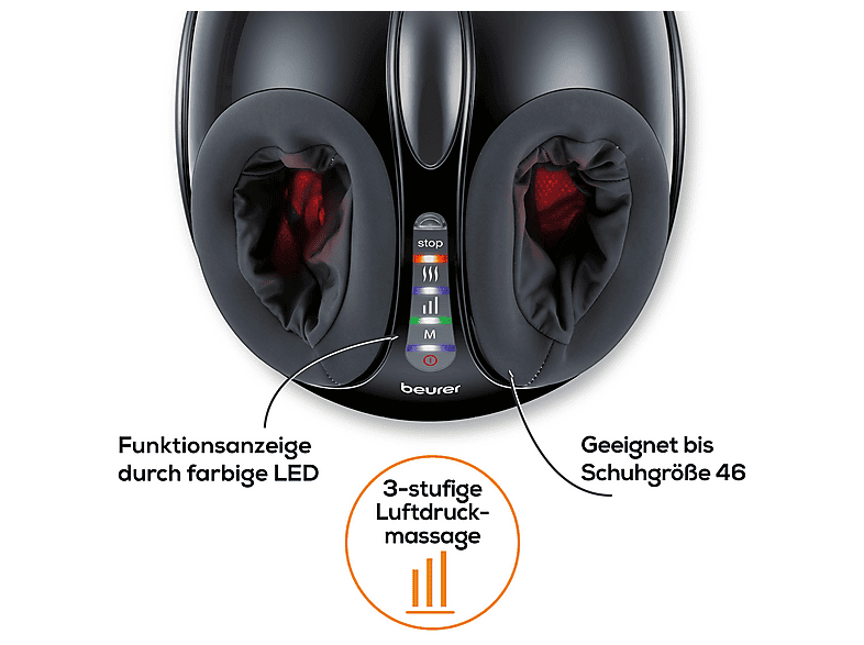 Beurer 645.06 FM 90 Fußmassagegerät, Schwarz — Foto 4 von 5