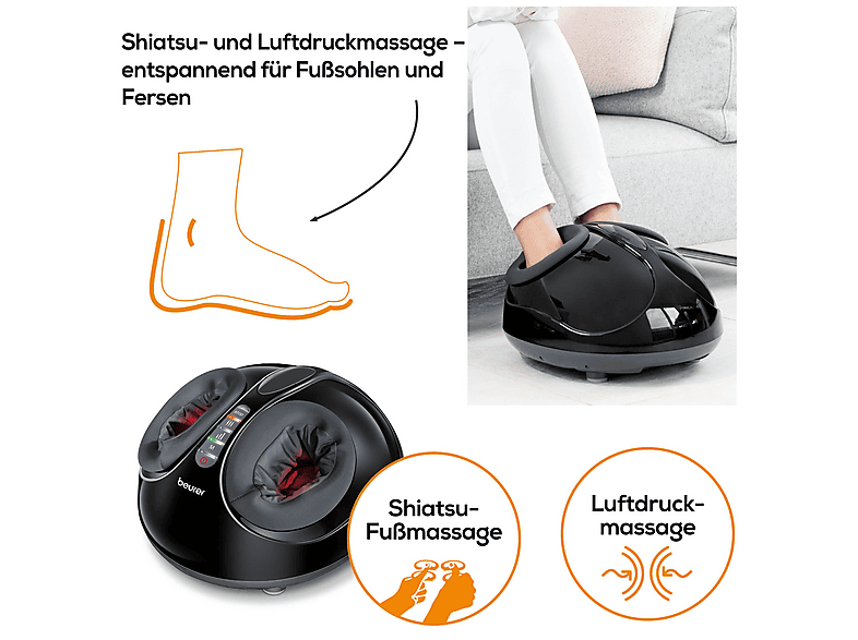 Beurer 645.06 FM 90 Fußmassagegerät, Schwarz — Foto 5 von 5