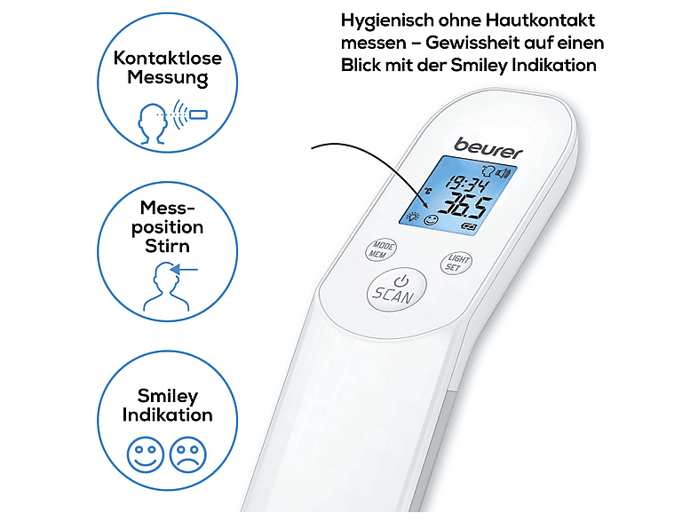 Beurer Kontaktloses Thermometer FT85 — Foto 2 von 5