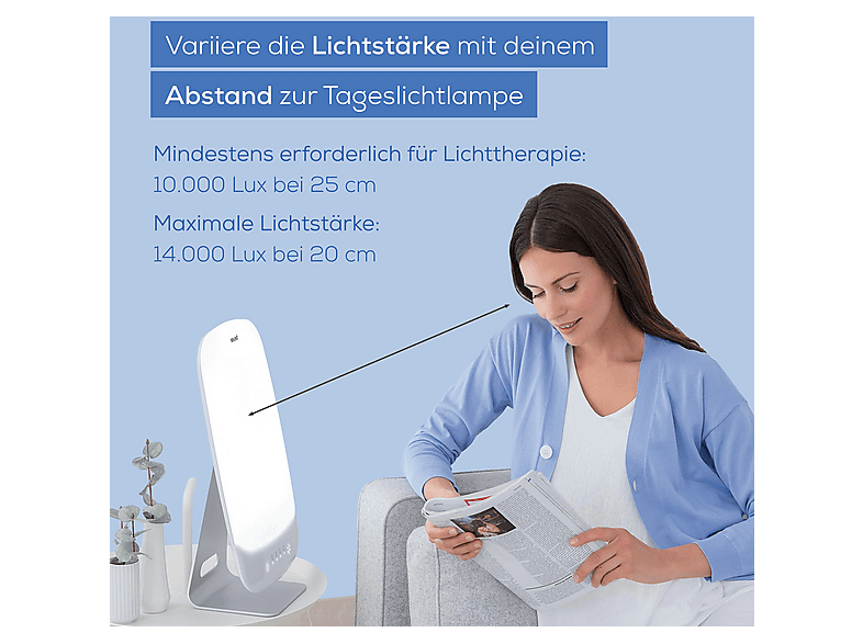 Beurer TL 95 Tageslichtlampe ,60 Watt ,Weiß — Foto 4 von 5