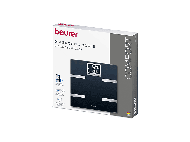 Beurer BF720 Diagnosewaage, Maximale Tragkraft: 180 kg