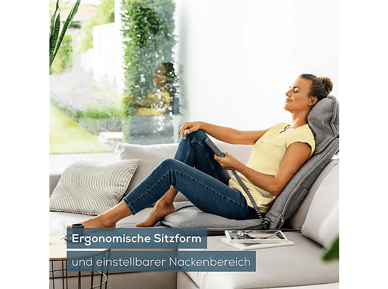 Beurer MG 330 Shiatsu-Massagesitzauflage Grau Massagesitzauflage — Foto 3 von 5