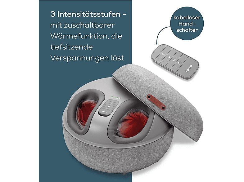 Beurer FM120 2-in-1 Shiatsu-Fußmassagegerät, Grau — Foto 2 von 5