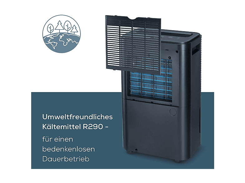 Beurer LE 250 Luftentfeuchter Schwarz (330 Watt, Entfeuchterleistung: 20 l/d, 60 m²) — Foto 3 von 5