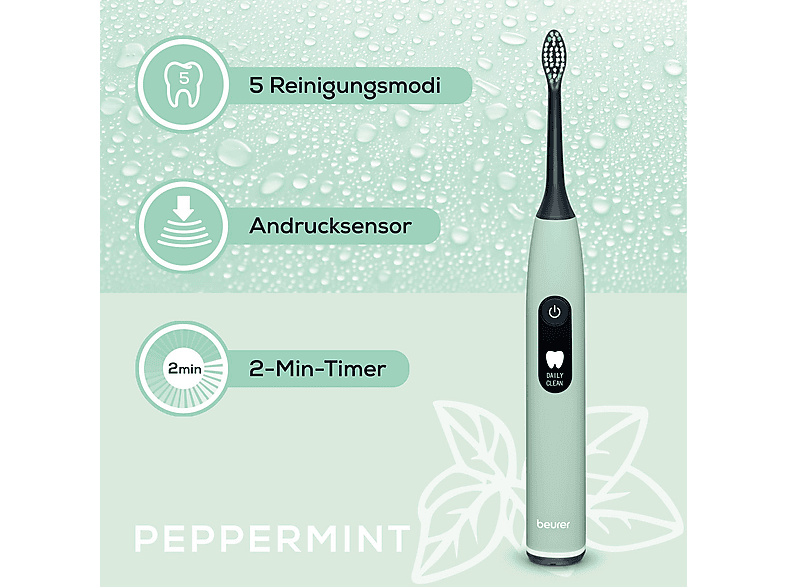 Beurer 105.15 SC50 Schallzahnbürste Peppermint — Foto 5 von 5