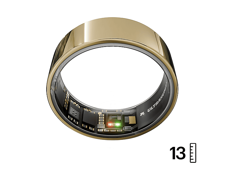 Anello Smart ULTRAHUMAN Ring AIR Bionic Gold - Size 13 Monitoraggio del sonno e fitness, durata della batteria fino a 6 giorni