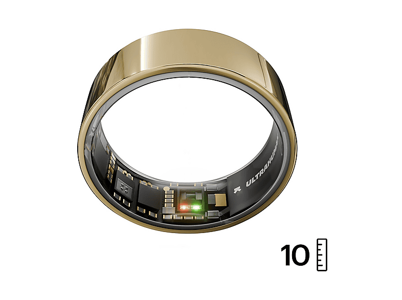 Anello Smart ULTRAHUMAN Ring AIR Bionic Gold - Size 10 Monitoraggio del sonno e fitness, durata della batteria fino a 6 giorni