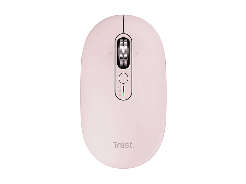 MOUSE WIRELESS TRUST SERON HYPSCROLL SLIM WRLS PNK, Collegamento Wireless / Bluetooth, Ingresso: Otticamente a diodi laser, Scrolling 4 direzioni, Risoluzione max 3200 dpi, Pink