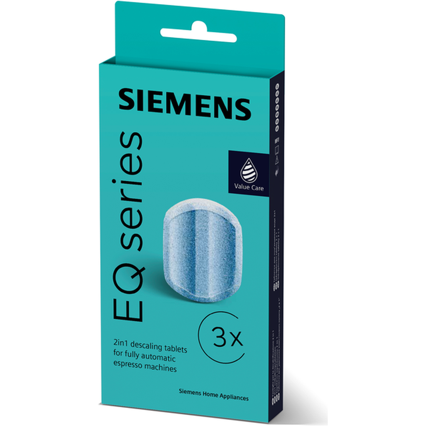 Siemens EQ series 2in1 descaling tablets box, pack of 3.