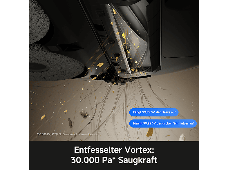 movA P70 Pro Ultra Saugroboter mit Wischfunktion (Weiß, Laufzeit: Saugen: 250/205/158 Minuten) — Foto 2 von 5