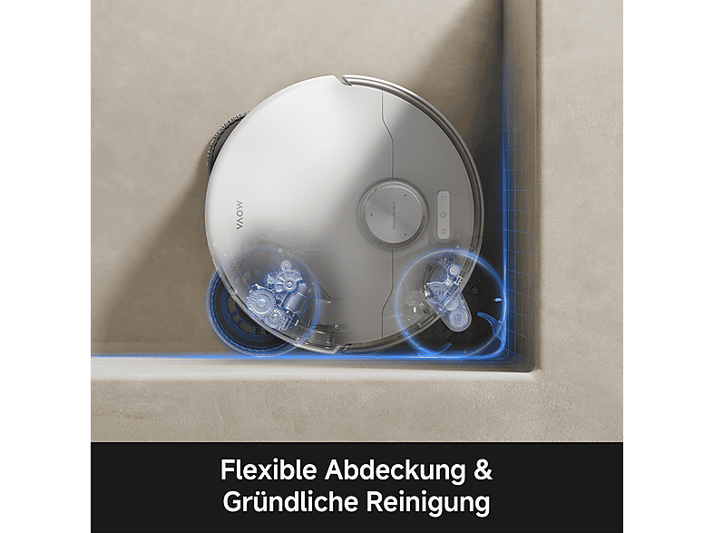 movA P70 Pro Ultra Saugroboter mit Wischfunktion (Weiß, Laufzeit: Saugen: 250/205/158 Minuten) — Foto 3 von 5
