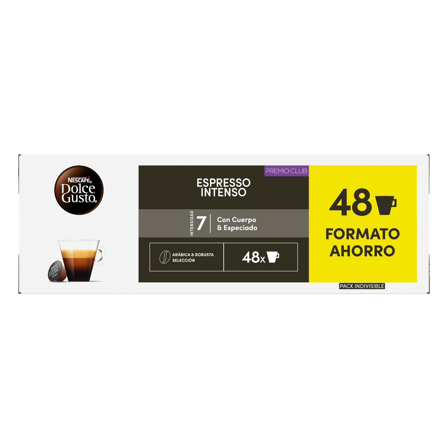 Nescafé Dolce Gusto Espresso Intens con 48 cápsulas, Arábica y Robusta.