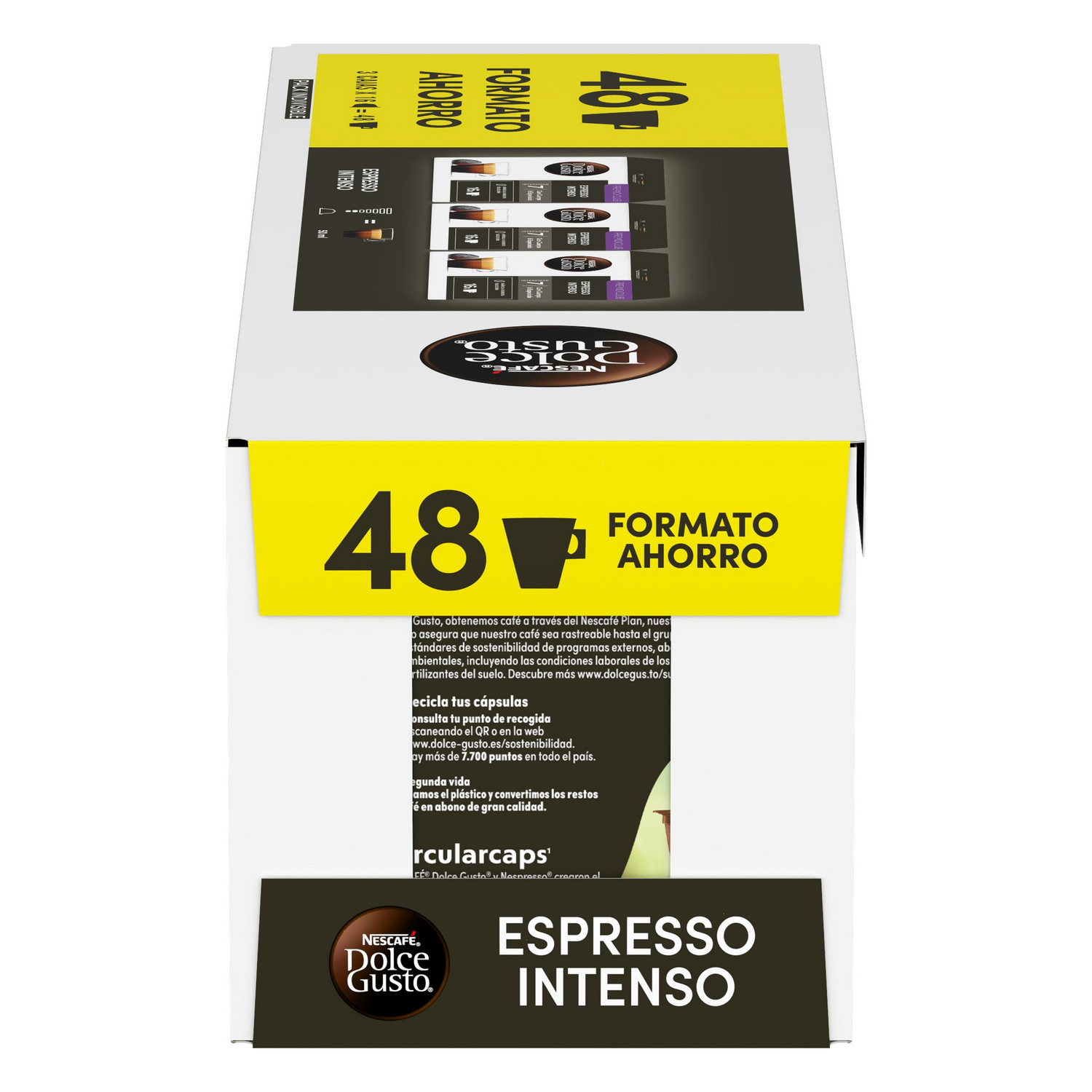 Caja de 48 cápsulas de café Nescafé Dolce Gusto Espresso Intenso.