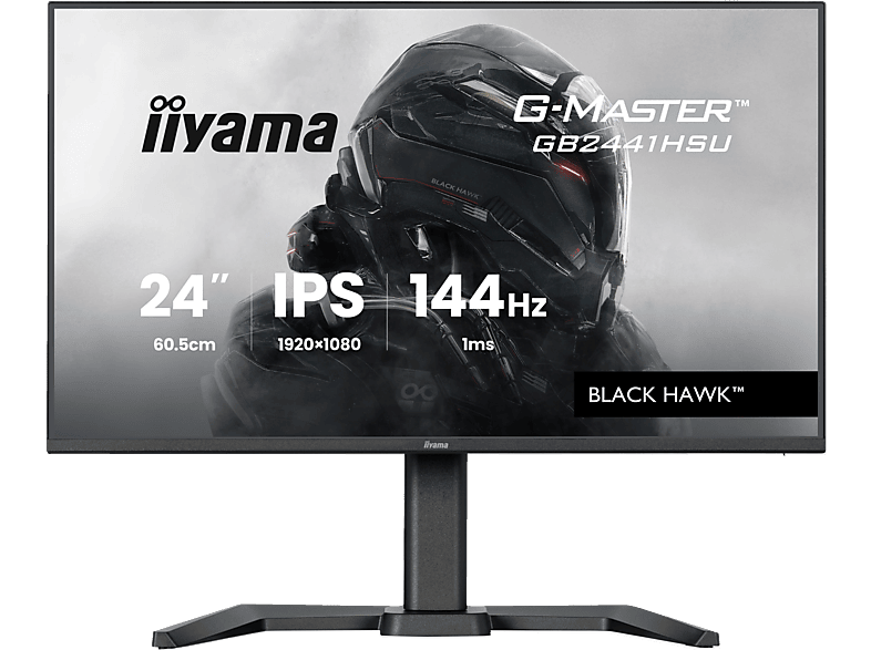Monitor IIYAMA G-Master GB2441HSU-B1 Black Hawk 23.8 FHD IPS 1ms 144Hz FreeSync Flicker free Czarny