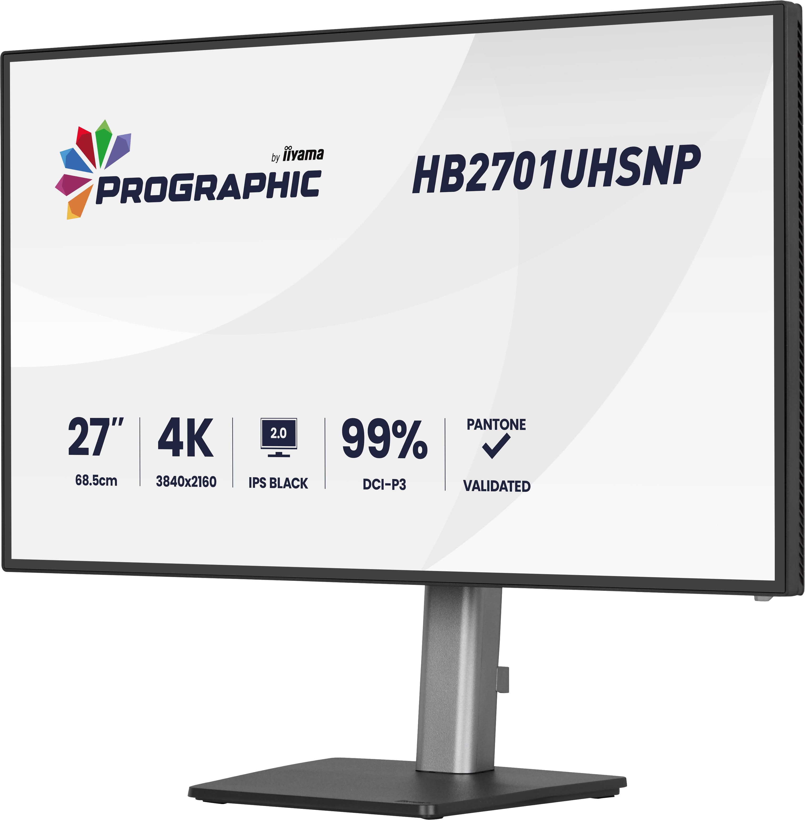Ein 27-Zoll-4K-Monitor mit IPS Black-Technologie und Pantone-Validierung.