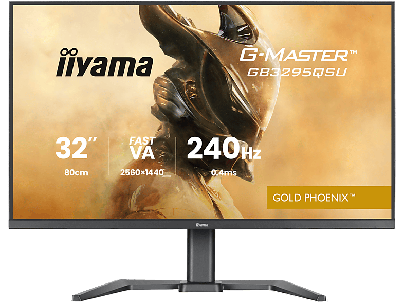 Monitor IIYAMA G-Master GB3295QSU-B1 Gold Phoenix 31.5 QHD VA 0.4ms 240Hz FreeSync Premium HDR400 Czarny
