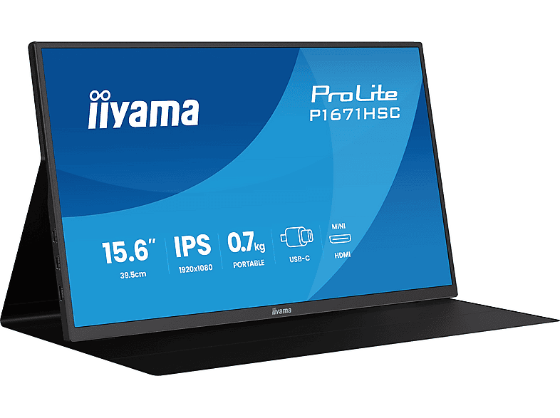 iiyama ProLite P1671HSC-B1 15,6" IPS Full HD 60Hz 3ms Przenośny