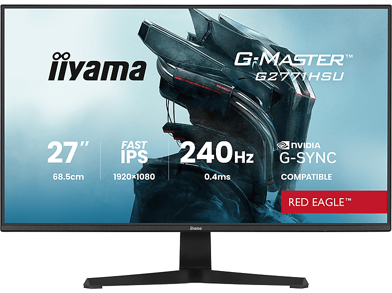 Monitor IIYAMA G-Master G2771HSU-B1 Red Eagle 27 FHD IPS 0.4ms 240Hz G-Sync Flicker free Czarny