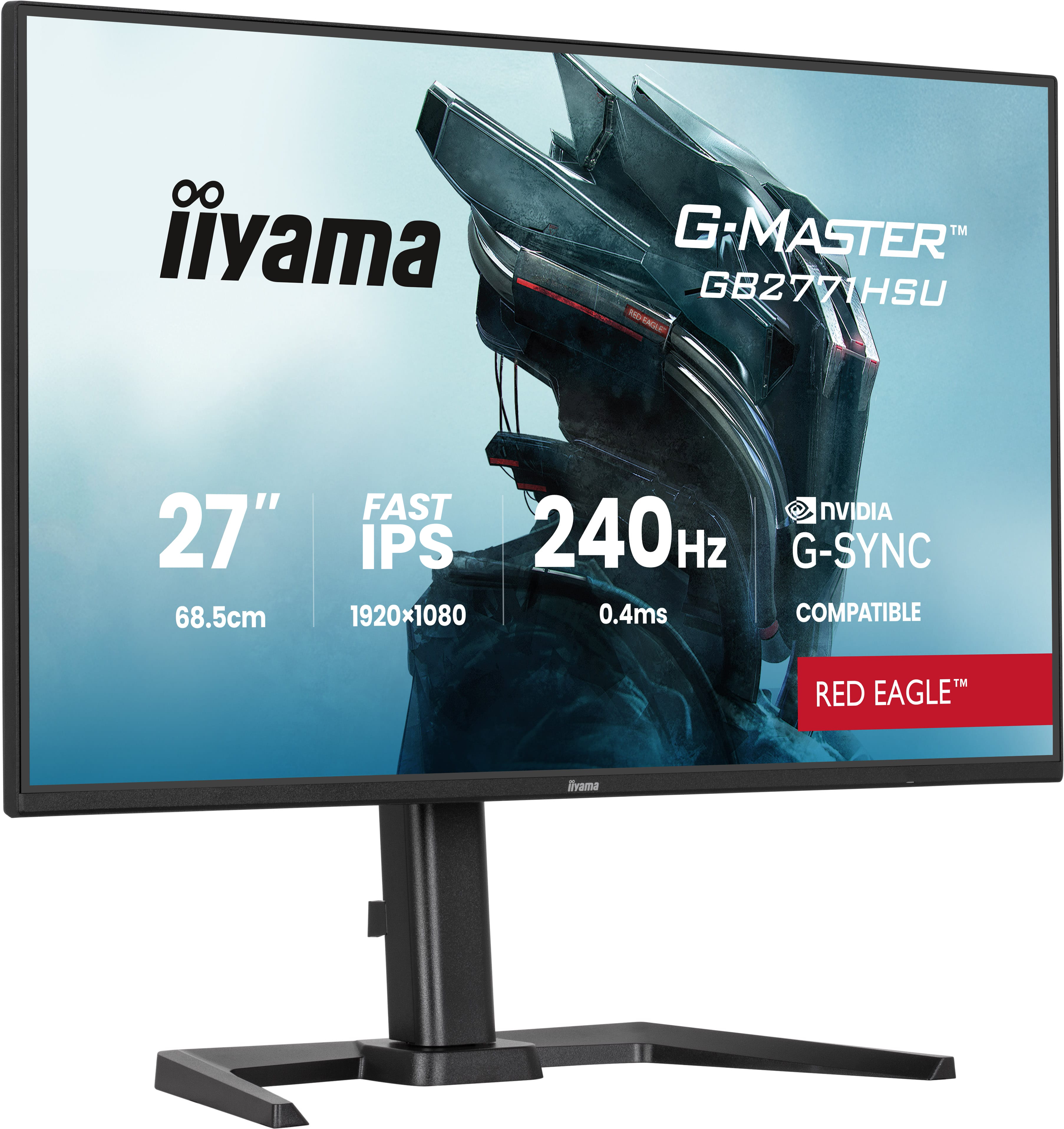 27-calowy monitor gamingowy Iiyama z 240Hz, 0,4ms i G-Sync.