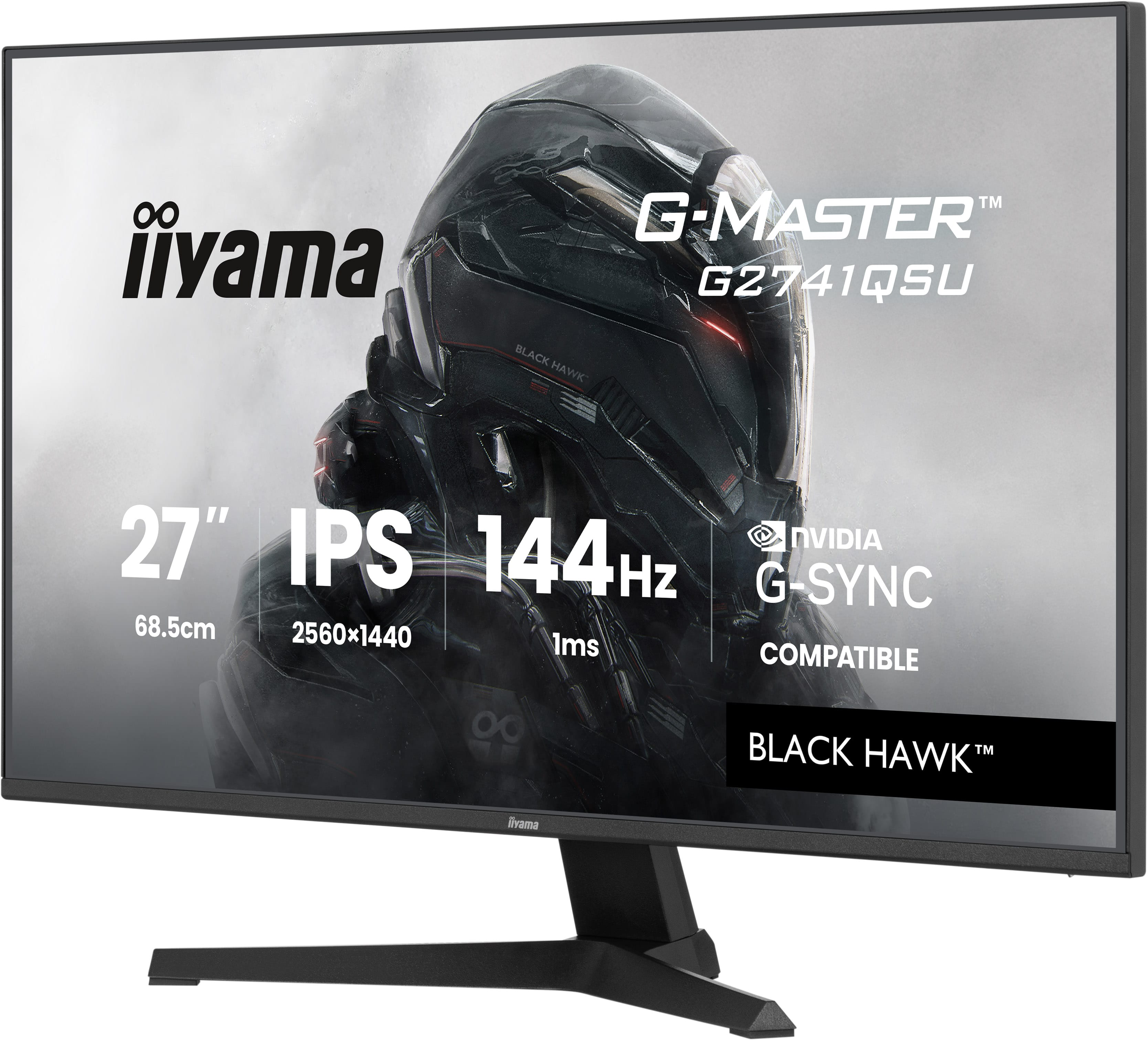 Monitor IPS 27 cali z 144Hz, 1ms i kompatybilnością G-SYNC.