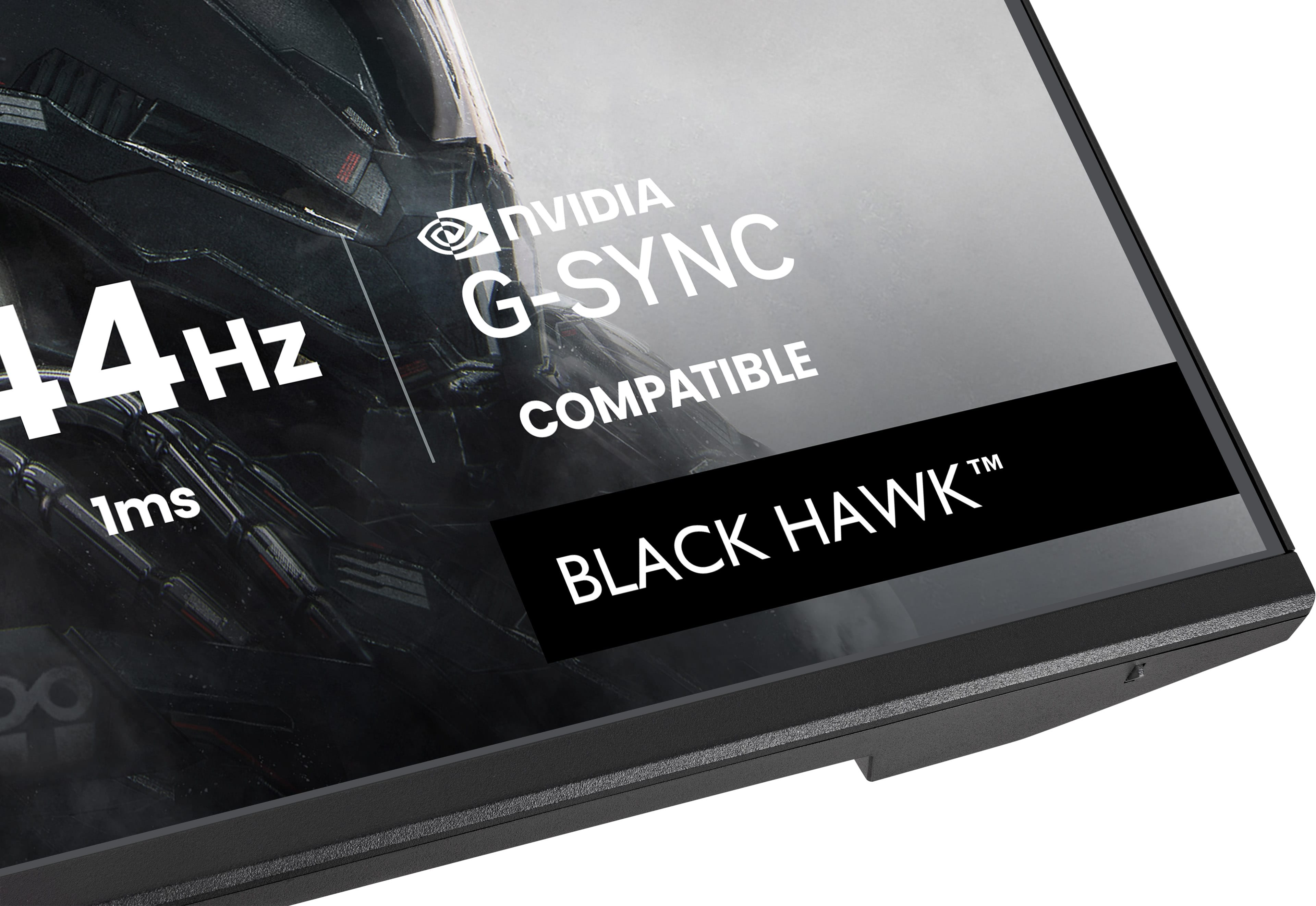 Monitor gamingowy 144 Hz, 1 ms czasu reakcji, NVIDIA G-SYNC.