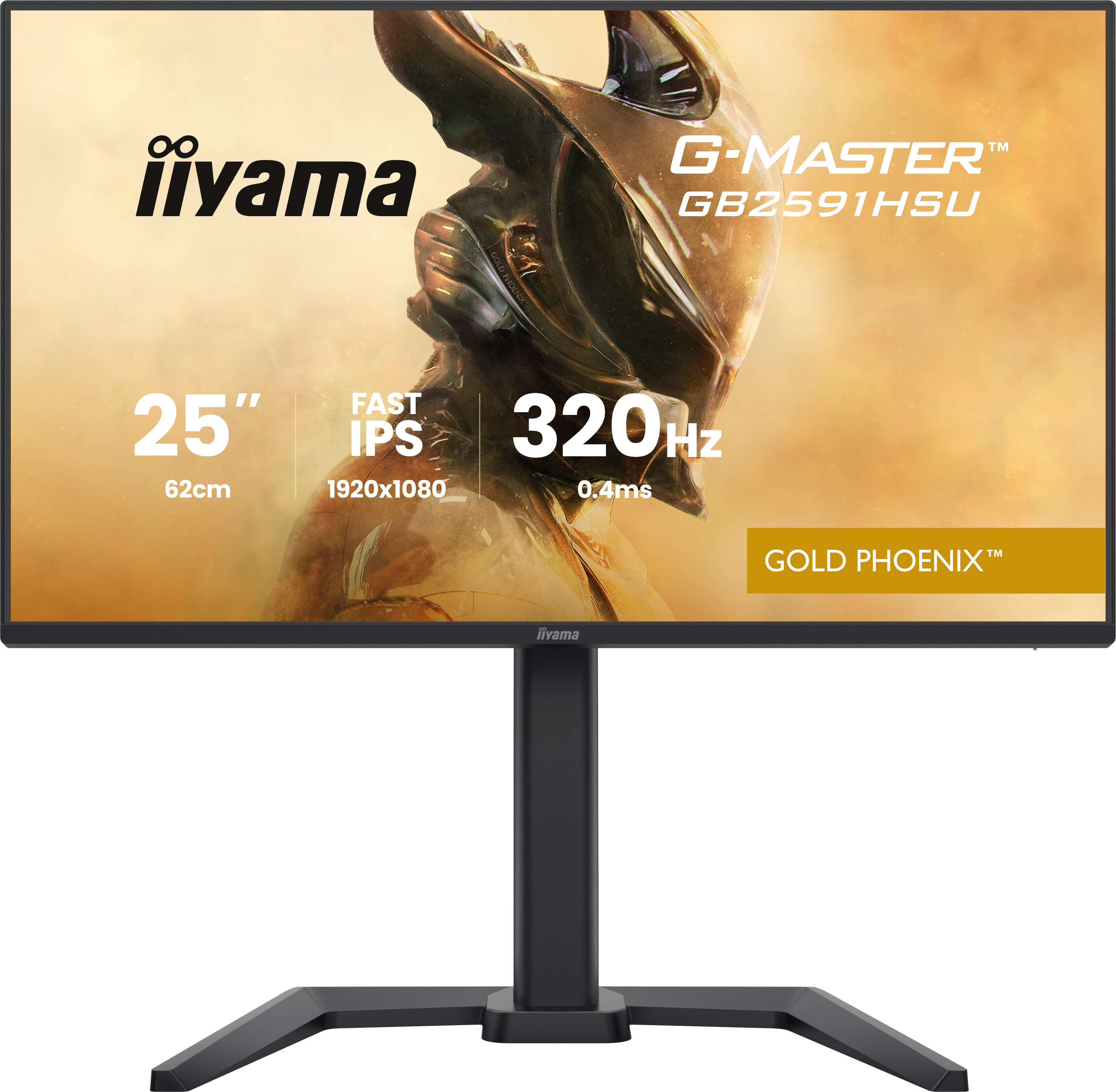 25-calowy monitor z częstotliwością 320 Hz, czasem reakcji 0,4