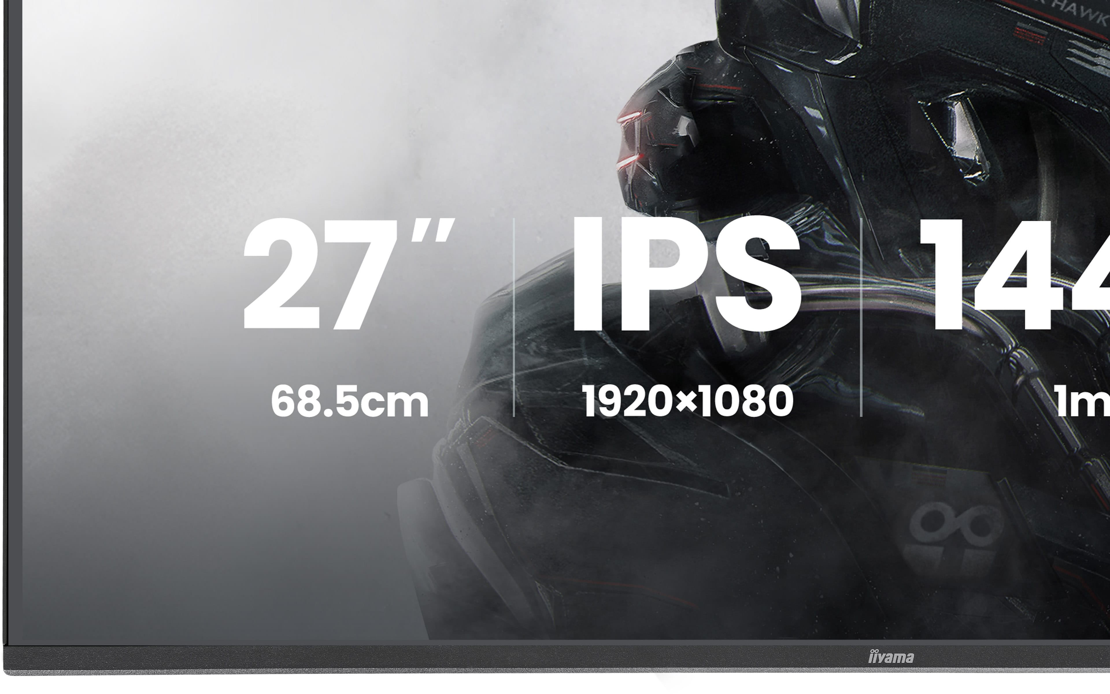 Monitor IPS 27 cali 144Hz czas reakcji 1ms.